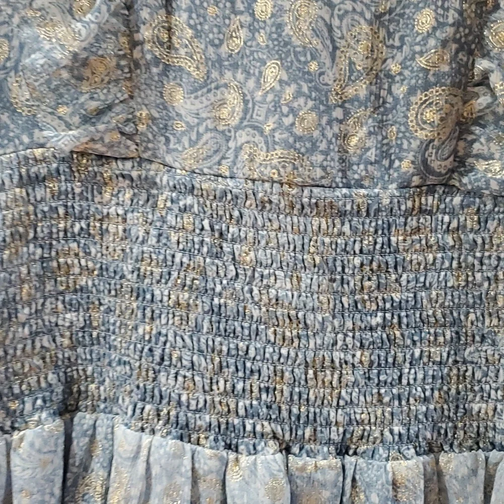 Michael Kors Dress frilly & fancy teal blue PM